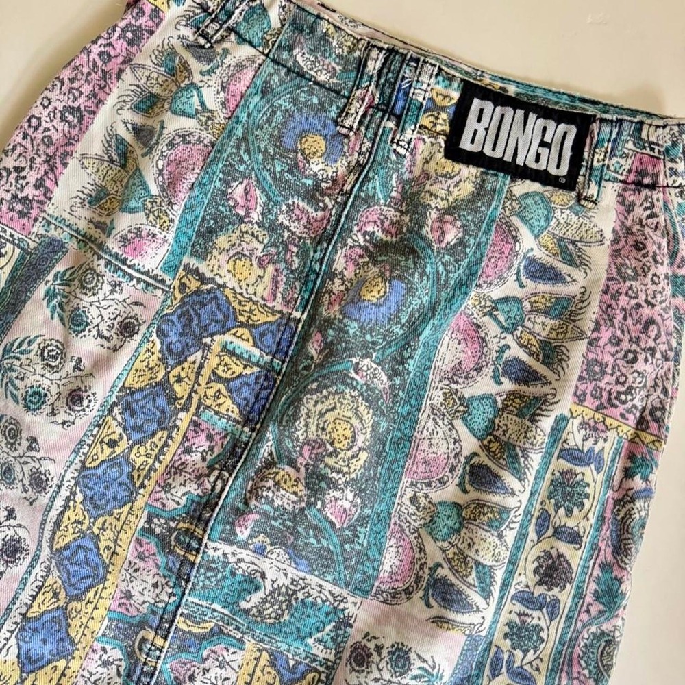 Vintage Bongo multi-colored patchwork skirt